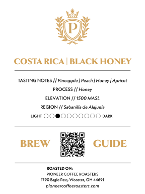 Costa Rica Las Lajas Black Honey